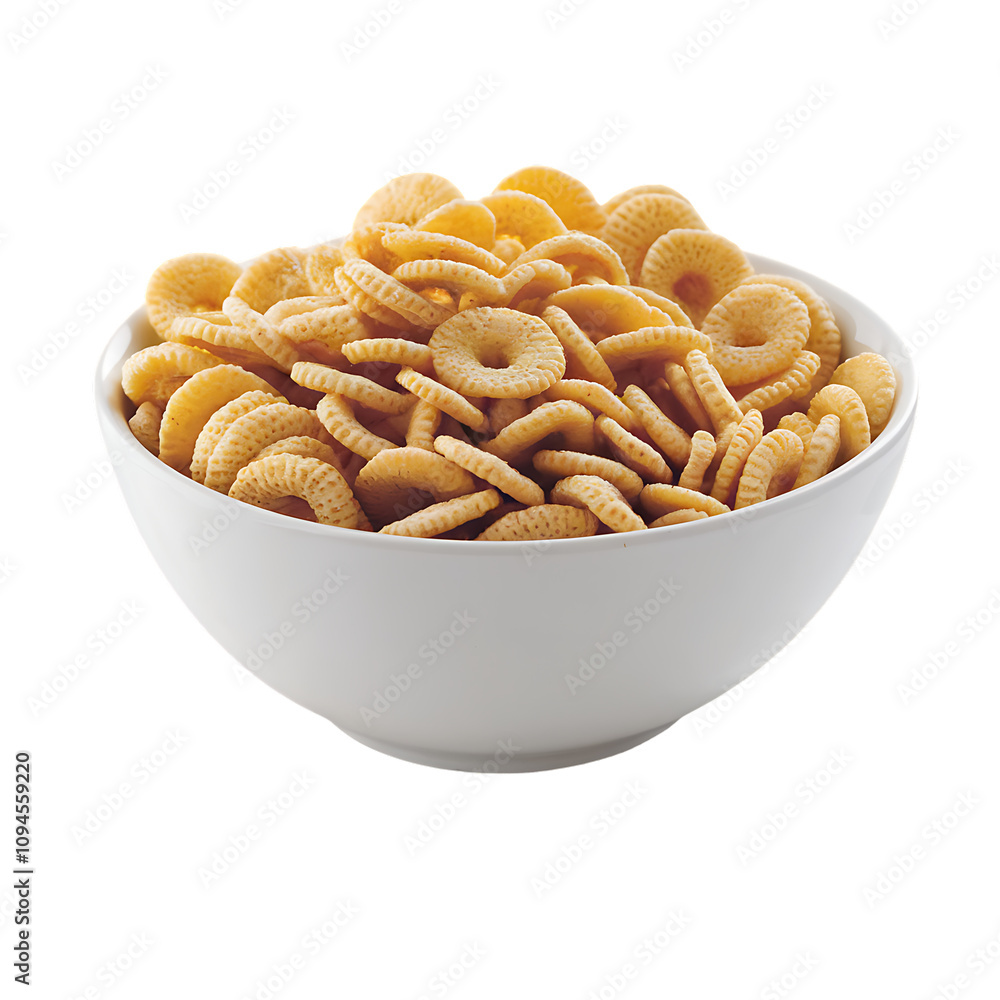 Cereal in White Bowl Cereal in White Bowl