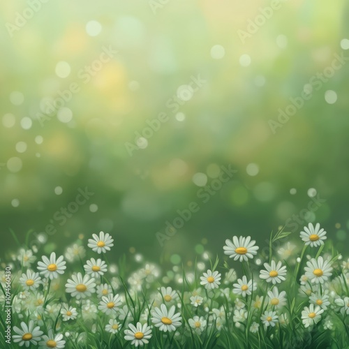 Vibrant wildflowers blooming in a sunny meadow during spring season