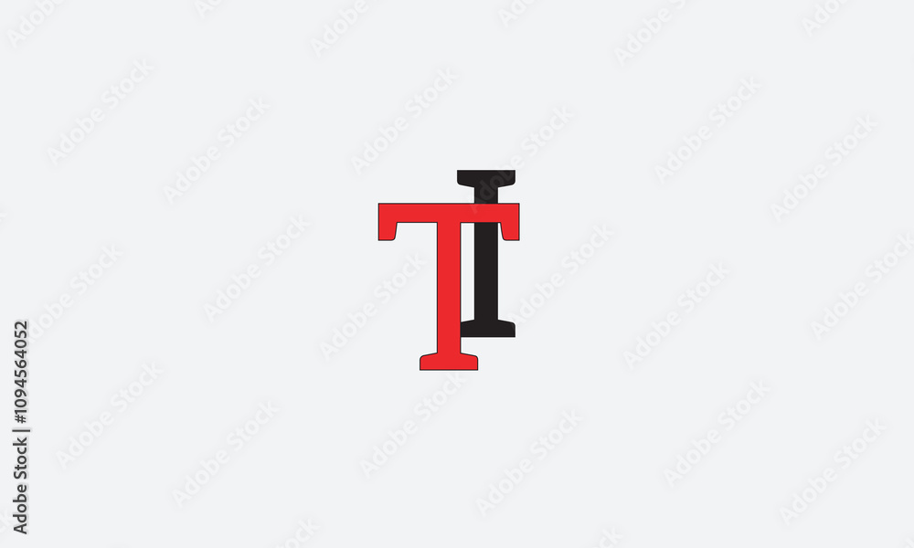 TI, IT, I, T Abstract Letters Logo Monogram TI, IT, I, T Abstract Letters Logo Monogram