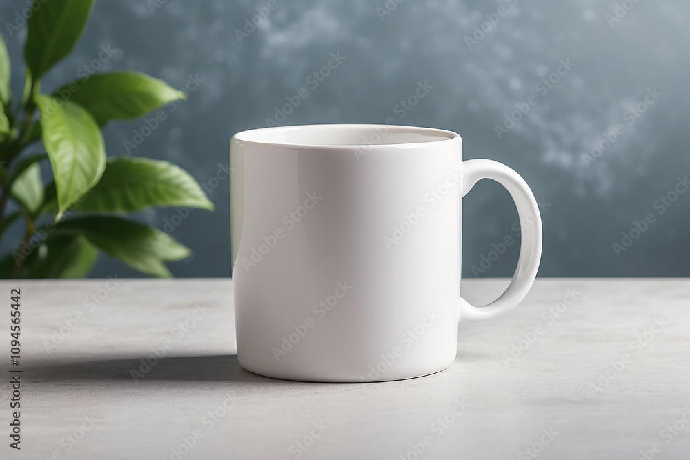 Obraz premium Empty white mug
