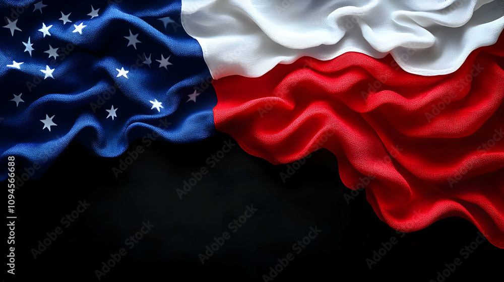 Draped Flag Background Illustration