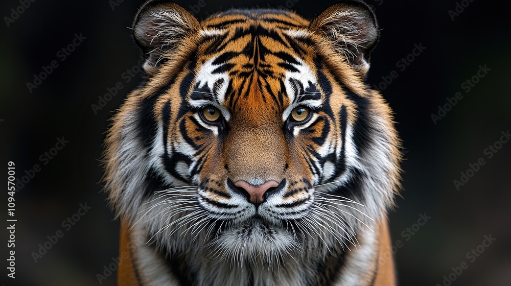 Majestic Sumatran Tiger Portrait: A Captivating Close-up Majestic Sumatran Tiger Portrait: A Captivating Close-up