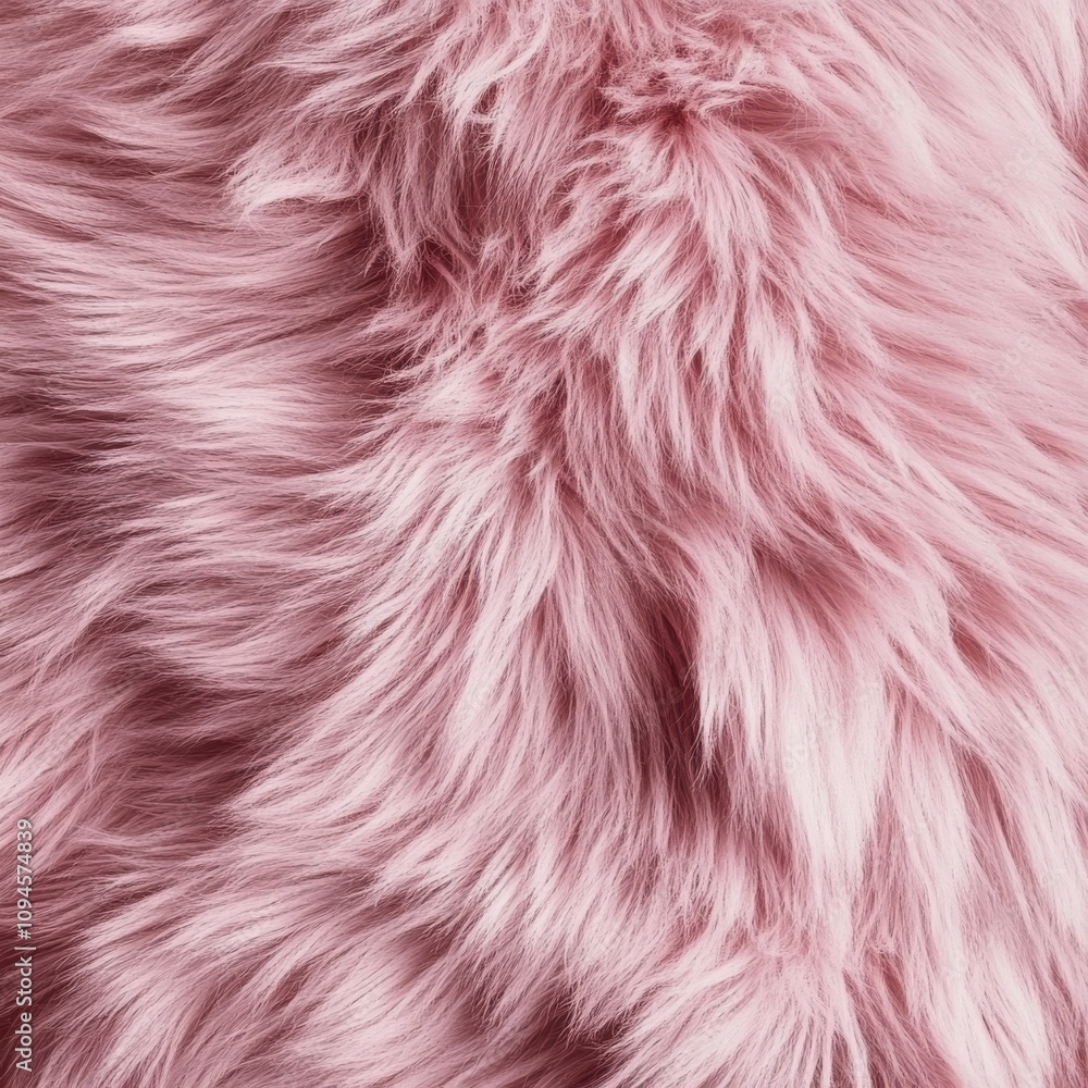 Fototapeta premium Soft pink faux fur fabric texture perfect for cozy decor and fashion accessories
