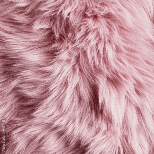 Soft pink faux fur fabric texture perfect for cozy decor and fashion accessories