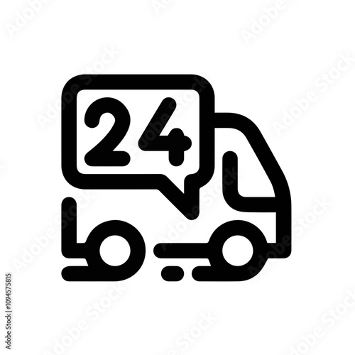 Truck icon symbol vector image illustration
