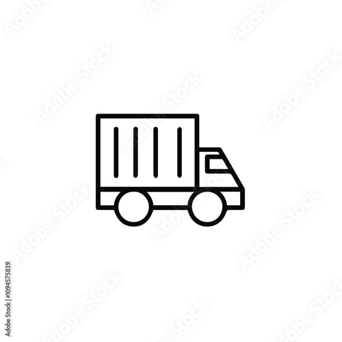 Truck icon symbol vector image illustration
