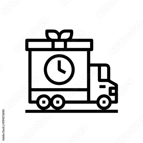 Truck icon symbol vector image illustration