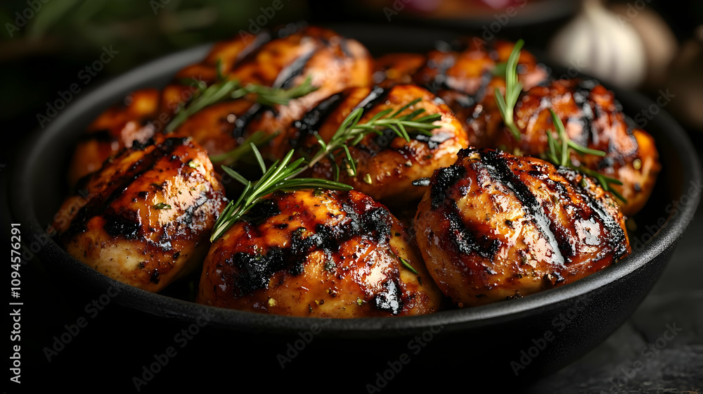 Grilled Chicken with Rosemary: A Delicious Photo Grilled Chicken with Rosemary: A Delicious Photo
