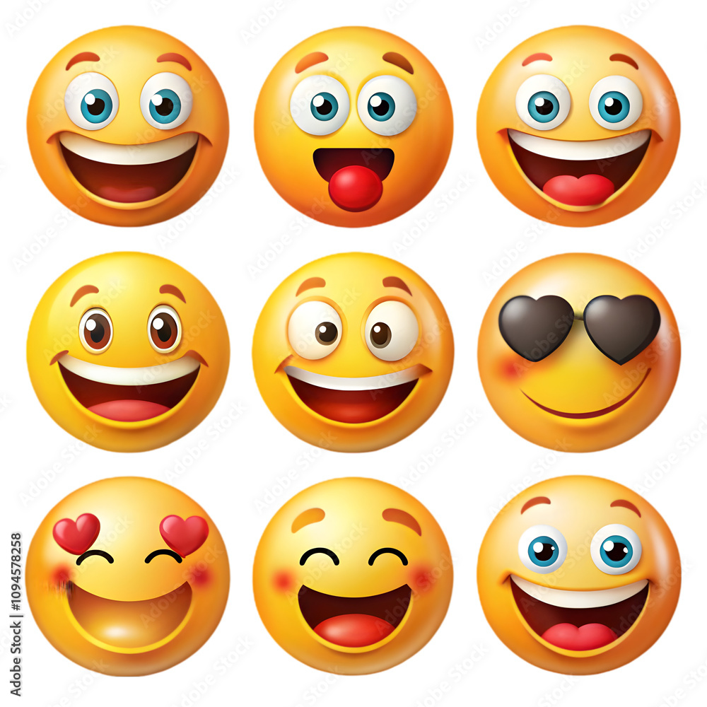 set of smileys set of smileys