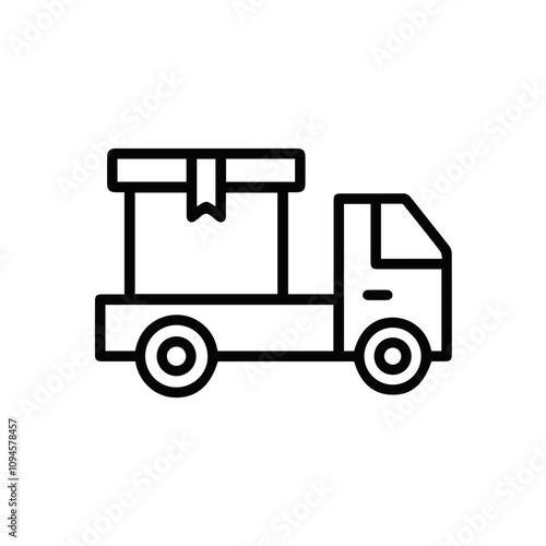 Truck icon symbol vector image illustration
