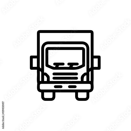 Truck icon symbol vector image illustration
