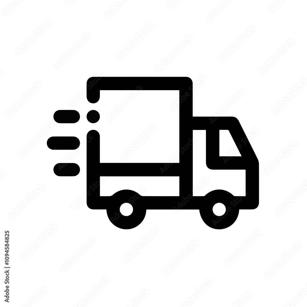 Fototapeta premium Truck icon symbol vector illustration