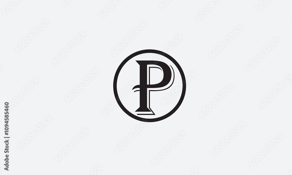 P, PP, P Abstract Letters Logo Monogram P, PP, P Abstract Letters Logo Monogram