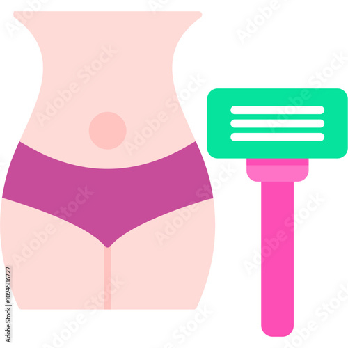 Intimate Area Razor Icon