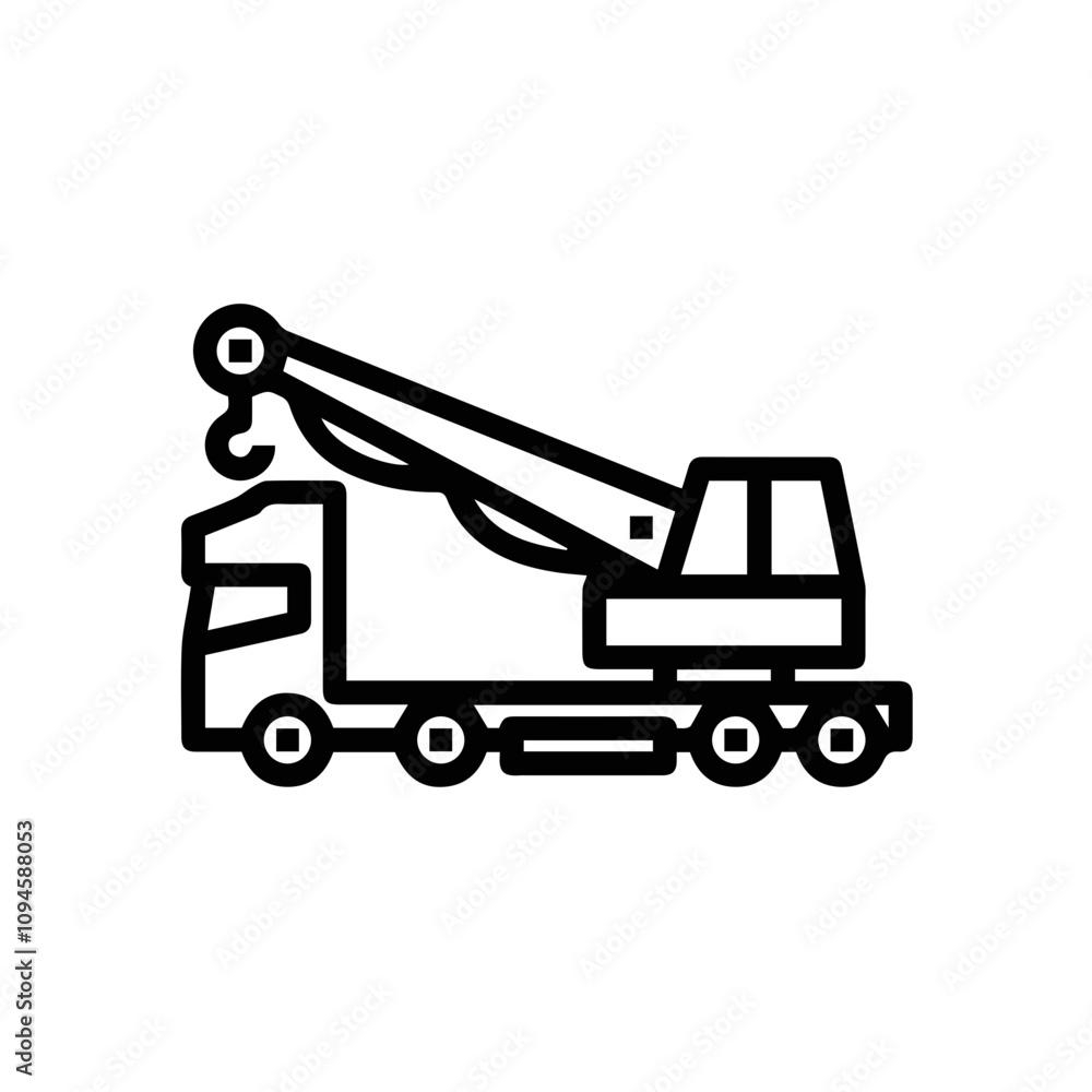 Naklejka premium Truck icon symbol vector illustration 