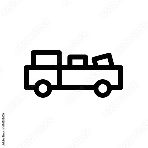 Truck icon symbol vector illustration 