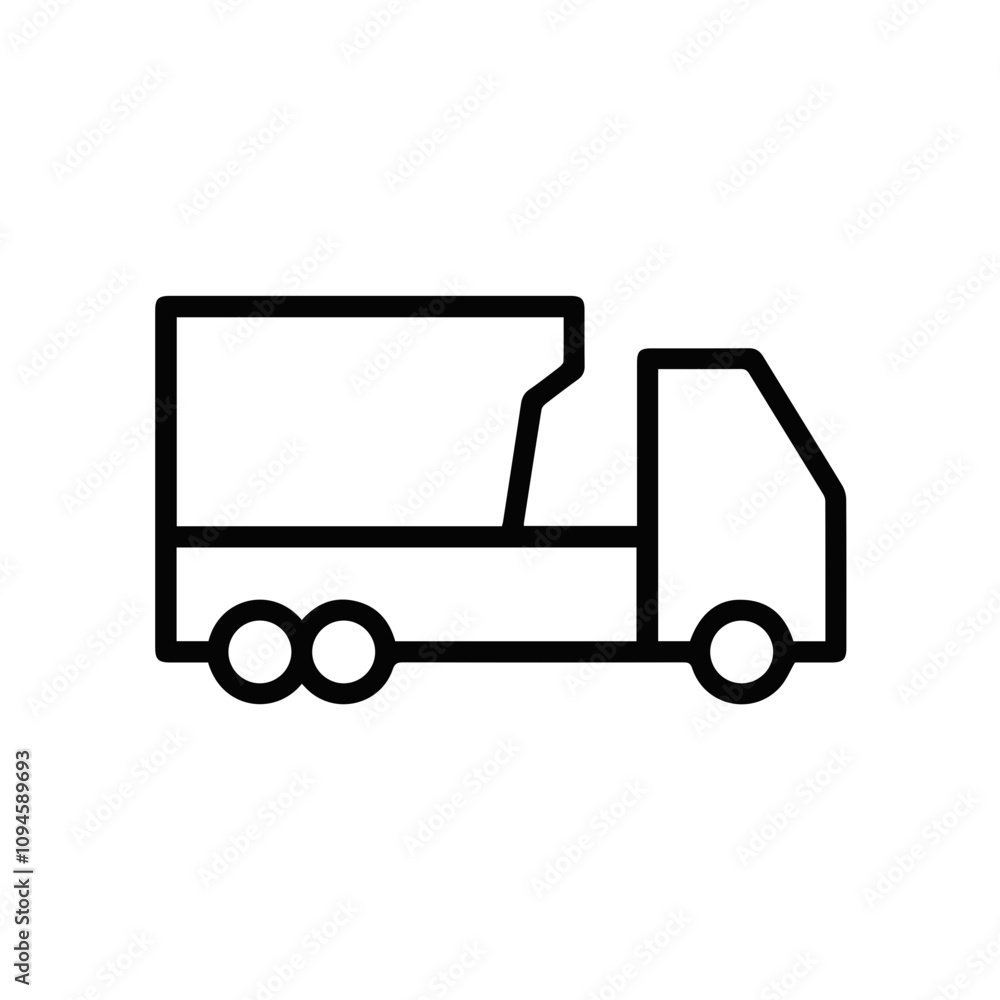 Fototapeta premium Truck icon symbol vector illustration 