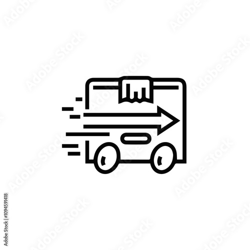 Truck icon symbol vector illustration 