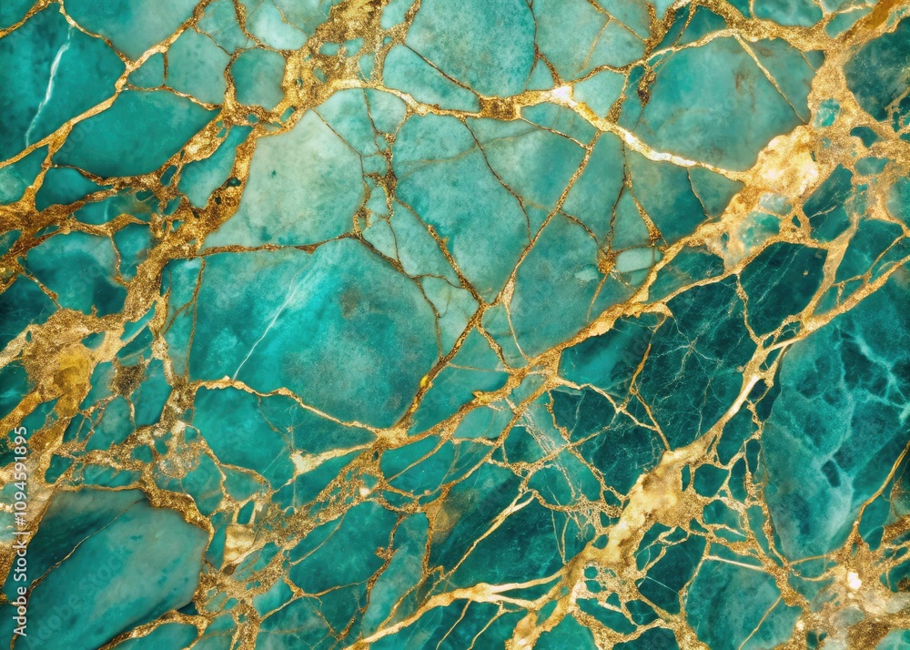 Close-Up of Teal Marble with Gold Veins, Perfect for Interior Design, Backgrounds, and Textures, Showcasing Elegance and Luxury in Home Decor Close-Up of Teal Marble with Gold Veins, Perfect for Interior Design, Backgrounds, and Textures, Showcasing Elegance and Luxury in Home Decor