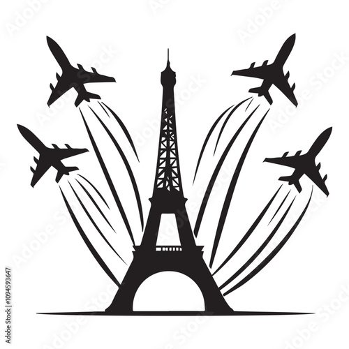 Eiffel Tower Silhouette