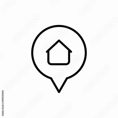 location home house icon vector sign