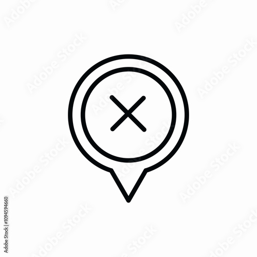 no false error taboo icon vector sign