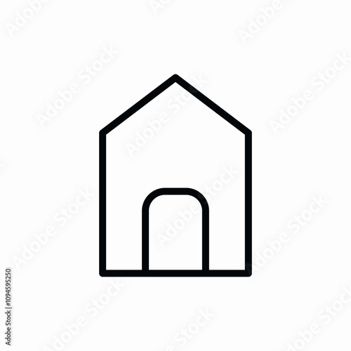 home house main icon icon vector sign