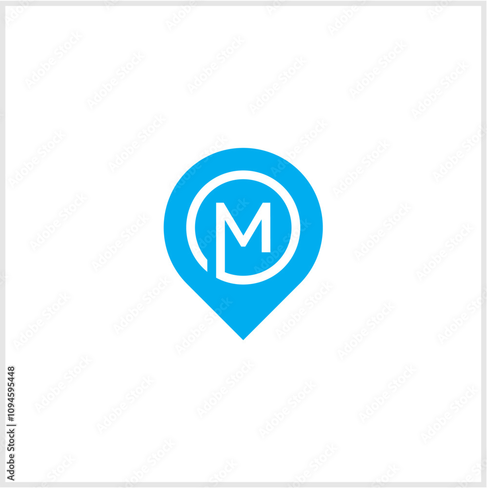 letter m logo location letter m logo location
