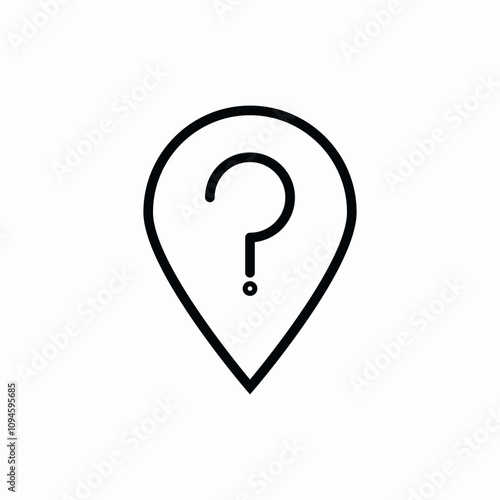 location question icon vector sign