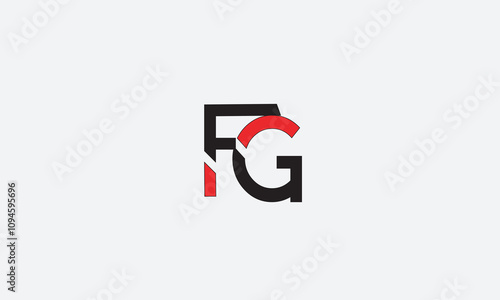 FG, GF, G, F Abstract Letters Logo Monogram