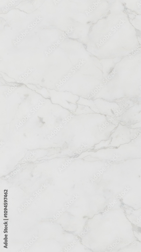 Obraz premium Natural white marble texture with delicate grey veining and smooth polished surface, elegant