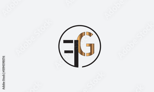 FG, GF, G, F Abstract Letters Logo Monogram