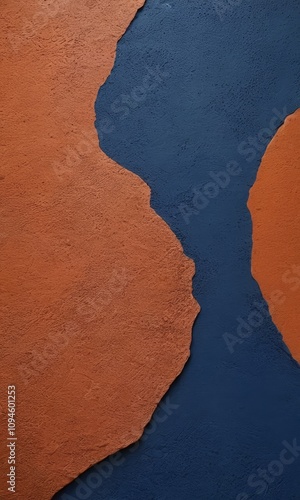 Abstract grunge decorative relief navy blue stucco wall texture