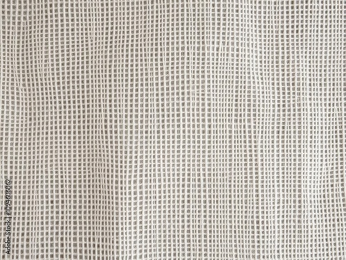 Close-up of a intricately woven linen fabric, threadbare