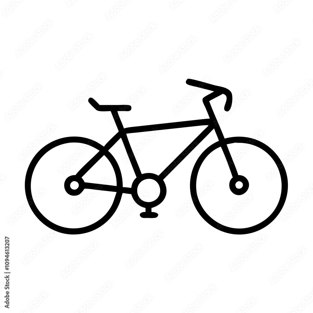 Iconic minimalist bicycle design showcasing the essential features of a bike, emphasizing simplicity and functionality in art and design Iconic minimalist bicycle design showcasing the essential features of a bike, emphasizing simplicity and functionality in art and design