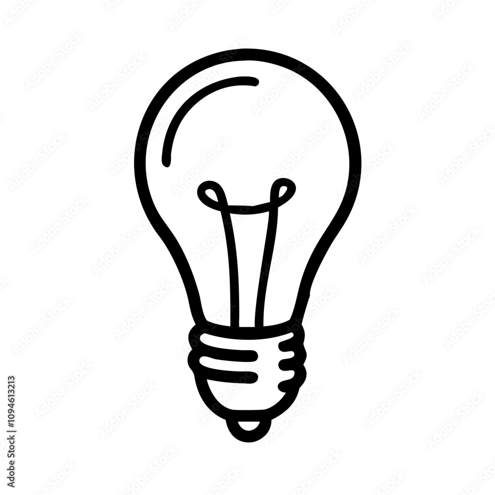 Light bulb illustration representing ideas and innovation in a creative context for projects and presentations Light bulb illustration representing ideas and innovation in a creative context for projects and presentations