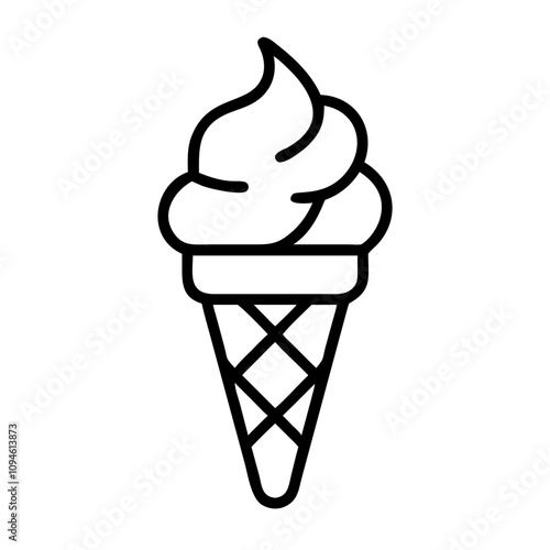 ice cream cone  icon