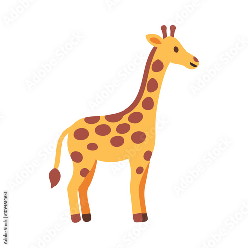 giraffe isolated on white