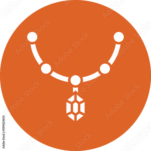 Jewelery glyph circle icon