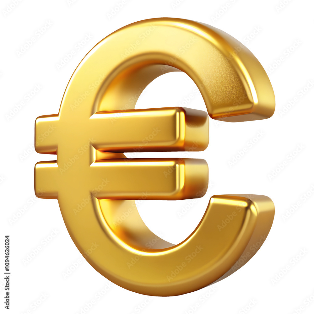 golden euro sign 3d render icon in cartoon plastic style minimal isolated on transparent white background, clipping path golden euro sign 3d render icon in cartoon plastic style minimal isolated on transparent white background, clipping path