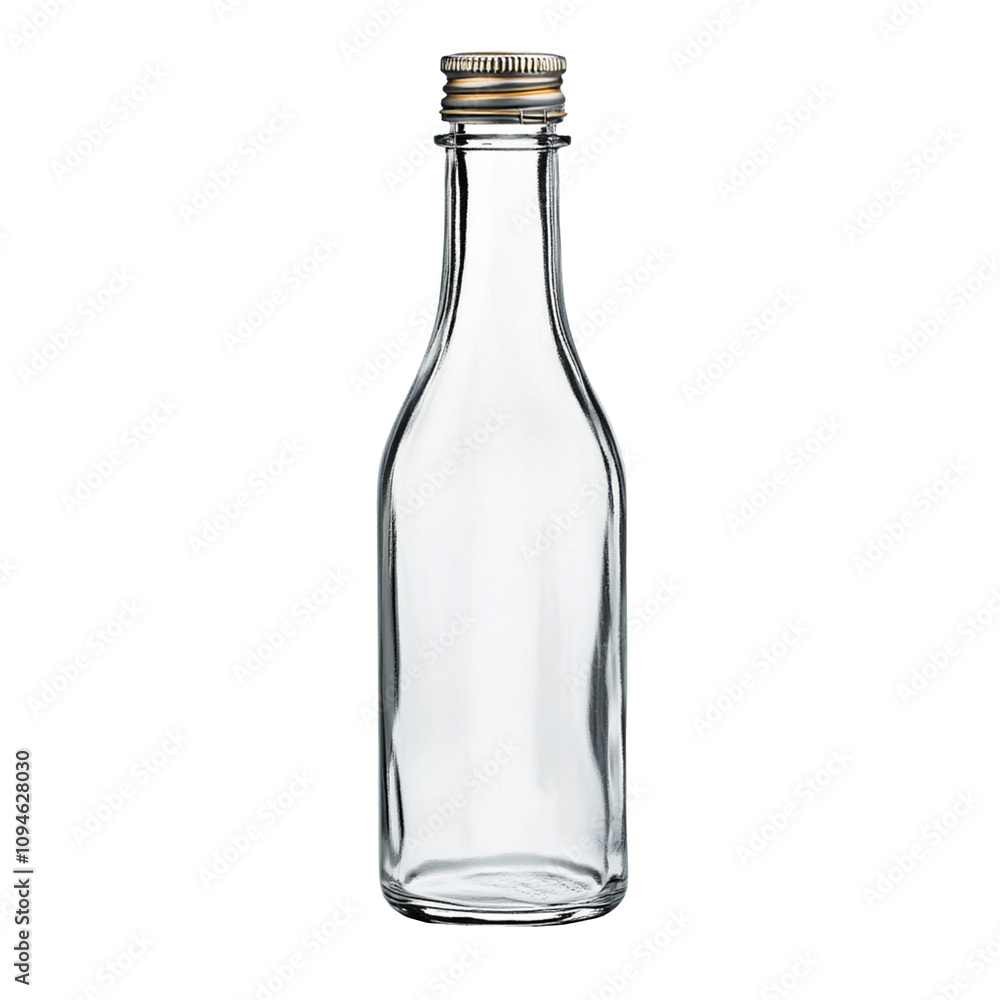 Glass bottle of vinegar, isolated on transparent background Glass bottle of vinegar, isolated on transparent background