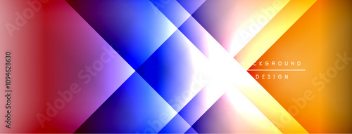 Dynamic shadow lines with gradient colors geometric background