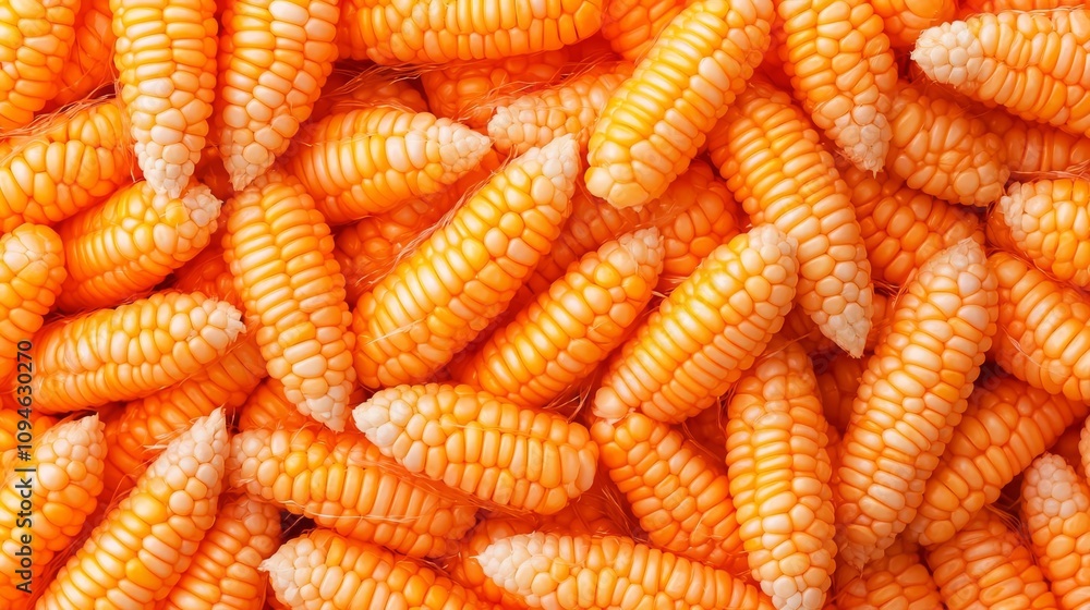 Fototapeta premium Close-up of genetically modified corn under examination, debates in food science