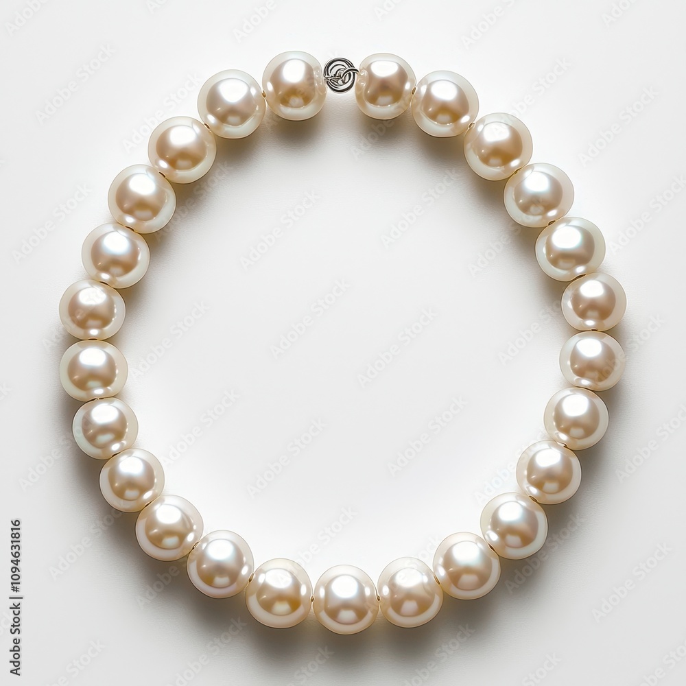 Elegant pearl necklace jewelry display fashion accessories studio setting close-up timeless beauty for style enthusiasts, isolated on a white background. Elegant pearl necklace jewelry display fashion accessories studio setting close-up timeless beauty for style enthusiasts, isolated on a white background.