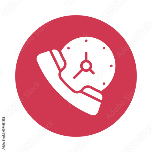 24 Hours Service  vector Glyph Circle Icons...  .. Eps 10 file
