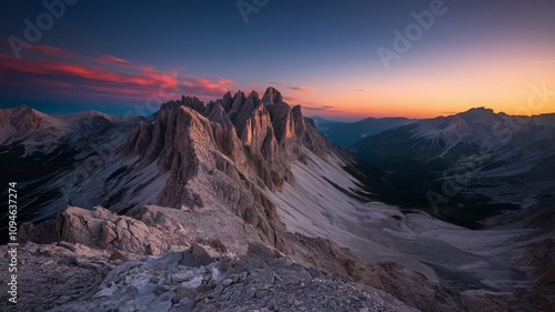 Ausblick auf die Berge von der Spitze