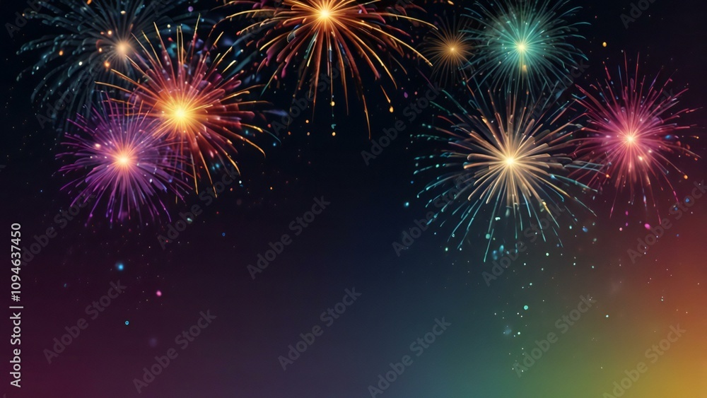 fireworks on the night sky fireworks on the night sky