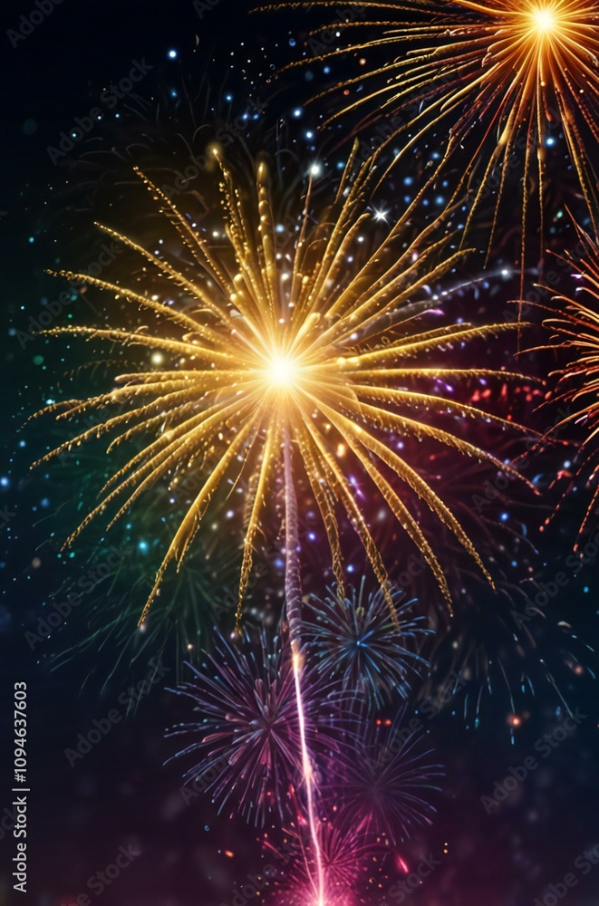 Fototapeta premium fireworks in the night sky