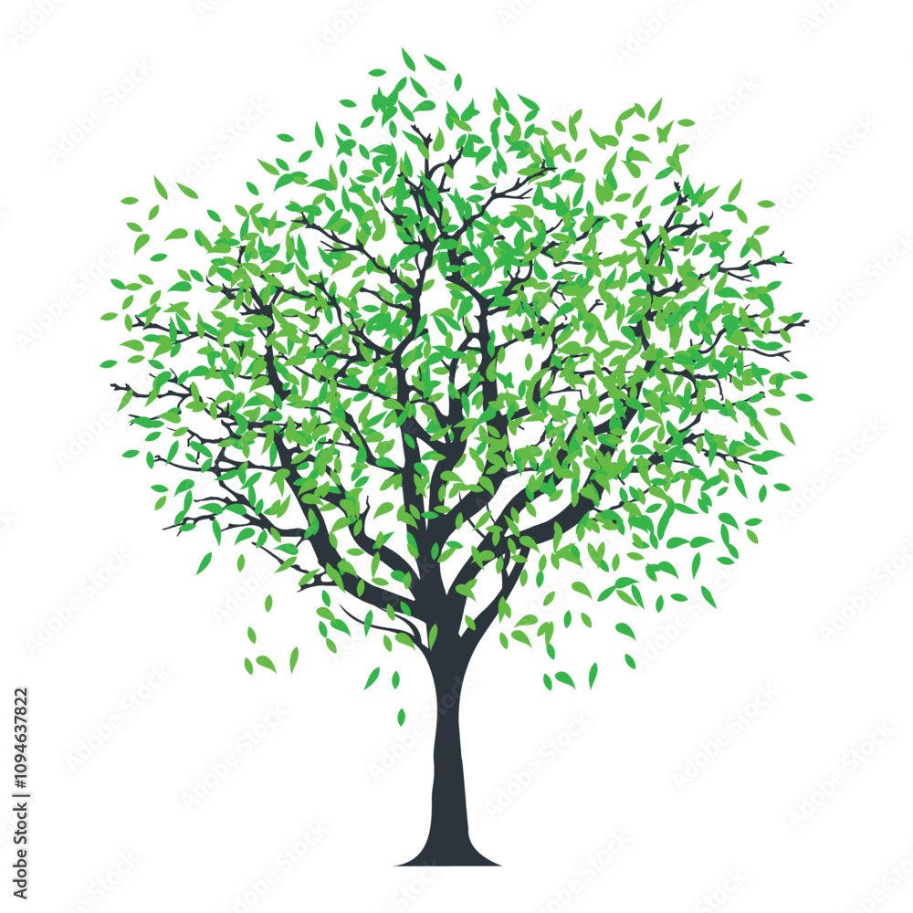 Obraz premium Tree with leaves