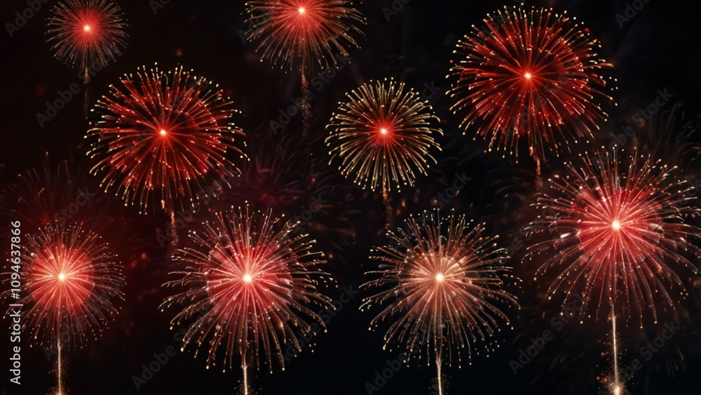 Fototapeta premium fireworks in the night sky